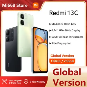 Global Version Xiaomi Redmi 13C NFC Smartphone 50MP Camera 128GB 6.74 inch 5000mAh High-capacity Battery MediaTek Helio G99 18W PD charging