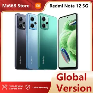 Global Version Xiaomi Redmi Note 12 5G Smartphone 6.67" 120Hz GOLED Display Snapdragon 4 Gen 1 5000mAh Battery 48MP Rear Camera