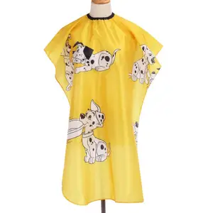 NEW 2024 Hairdressing Children Kid Cartoon Cape Waterproof Hair Cutting Dyeing Clothes Manteau Apron Wrap Pro Salon Barber Styling Tools for