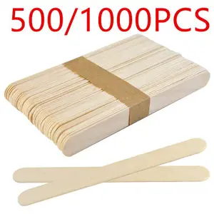 Epilator 500/1000 pcs Woman Wooden Body Hair Removal Sticks Wax Waxing Disposable Sticks Beauty Tool Kits Wood Tongue Depressor Spatula