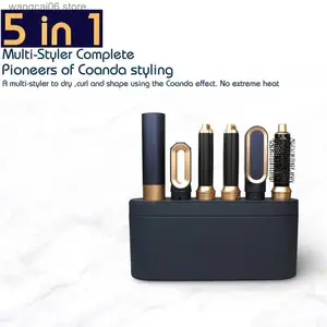 Electric Hair Dryer New Hair Dryer Multi Hair Styler 5 in1 Curling Iron Hair Straightener With Hair Brush Hairdryer For Hair Dryer Hair Multi Styler T2312
