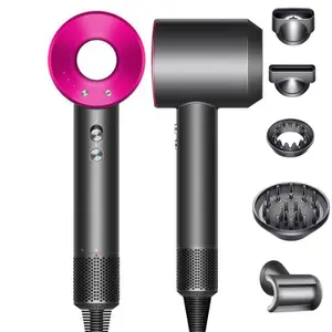 5 in 1 Super Speed Electric Hair dryer Ionic Professional Salon Blow Powerful Travel Homeuse Cold and Hot Wind Blower Professional Temperatures Care BlowDryer