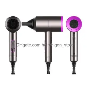 Dryers Hair Dryers Dryer Negative Lonic Hammer Blower Electric Professional Cold Wind Hairdryer Temperature Care Blowdryer Drop Dh5Fo