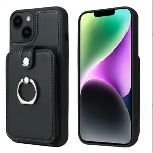 200pcs/lot Creative Phone Cases PU Leather Mobile anti-drop phone Cover For 15 pro max GREEN