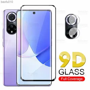 Camera Protective Glass For Huawei Nova 9 Tempered Glass Huawey Hauwei Nova9 9D Curved Screen Protector Armor Safety Phone Film L230619