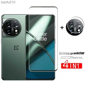 2Pcs Cover Glass For Oneplus 11 Tempered Glass Oneplus 11 Screen Protector Protective Phone Lens Film Oneplus 11 Glass 3D L230619