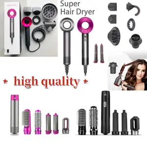 Hair Dryers Electric Care Styling Tools Products Curling Irons Electric Dryer 5 In 1 Hairs Comb Negative Ion Straightener Professional Brush Ion Electric dysonn Hot Air Brush