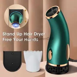 Electric Hair Dryer Hair Dryer Wall-mounted Desktop Blow Dryer for Women 220V EU 1500W Negative Ionic Hot Cold Wind For Hair Salon Household Use HKD230902