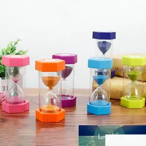 Other Clocks Accessories 1Pc Mini Hourglass Sandglass 5/10Min/15Min/20Min/30Min Sand Clock Timers Childrens Desktop Timer Decorations Dh8Ir