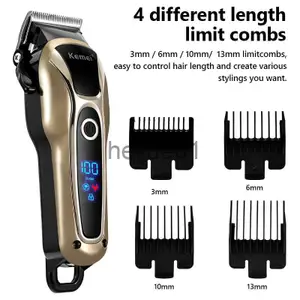 Electric Shavers Professional Hair Trimmer Electric Hair Clipper LED Display Hair Cutting Machine Cord Cordless Dual Use Barber Razor Hairdresser x0918