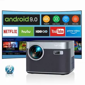 Projectors TOPTRO X7 Projector 4K Android 9.0 16000 Lumens native 1080P WiFi6 Bluetooth Projector Auto Focus/Keystone Outdoor Home Theater L230923