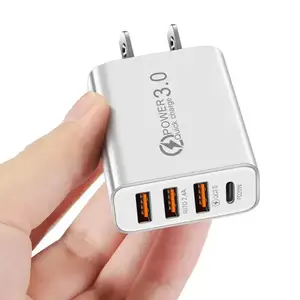 3 USB+PD 20W Type-C mobile phone charger Multi-USB interface travel charging head