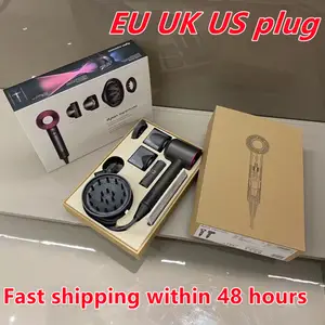 Professional Salon Hair Dryer For Dyson HD03 3rd Generation Fanless Hair Dryer Supersonic EU UK US Plug Sealed Package 5 Colors