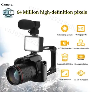 Camcorders 4K Professional Camcorder Digital HD Video Camera for Streaming Vlog Recorder 16X TimeLapse Webcam Cam 231120