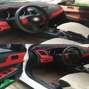 For Mitsubishi Lancer EX 2009-2016 Self Adhesive Car Stickers 3D 5D Carbon Fiber Car stickers and Decals Car Styling Accessories