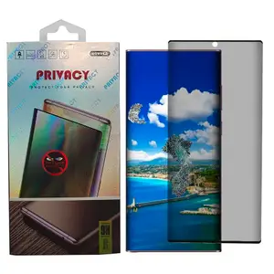 S23Ultra anti-spy Privacy full cover Tempered Glass phone Screen Protector For Samsung Galaxy S23 S22 S21 S20 Plus Ultra S10 Note20 S8 S9 NOTE 8 NOTE9 film with package