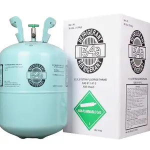 Freon Steel Cylinder Packaging R134A 30lb Tank Cylinder Refrigerant for Air Conditioners