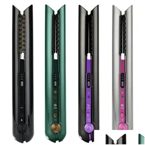 Hair Straighteners High Quality Straightener Plasma Straightening Beauty Portable Clip On Curling Iron Drop Delivery Products Care Sty Dhqrl