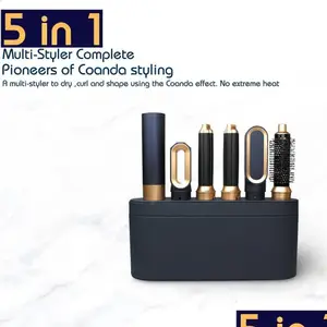 Hair Dryers Dryer Mti Styler 5 In1 Curling Iron Straightener With Brush Hairdryer For Drop Delivery Products Care Styling Tools Dh0Nt Dh138