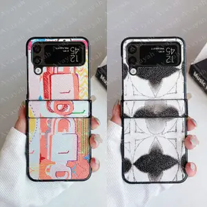 Designer Paint Phone Case for Samsung Z Flip 4 3 Leather Back Fashion Shell Fold Cover Fold3 Fold4 Shockproof Cover Galaxy S23 S22 S21 S20 S20 Note 20 10 Pro