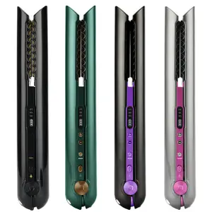 High quality hair straightener plasma hair straightening beauty portable clip on curling iron