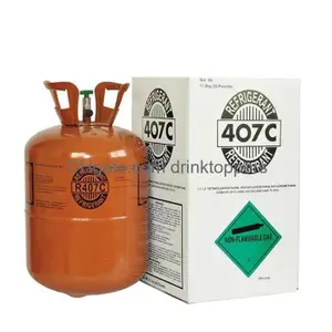 Freon Steel Cylinder Packaging R407C 25Lb Tank Refrigerant For Air Conditioners