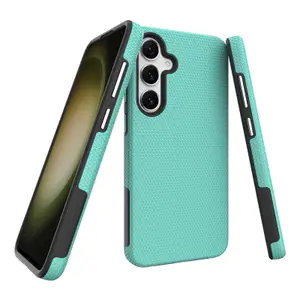 For Samsung Galaxy S24 Case Cover Triangle Texture Hybrid Rugged Shockproof Drop Protection Cases For Galaxy S23 S23 Ultra S24+ S22 S21 Ultra Phone Case
