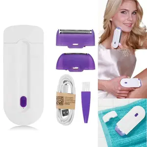 Professional Painless Hair Removal Kit Laser Touch Epilator USB Rechargeable Women Body Face Leg Bikini Hand Shaver Hair Trimmer 220819