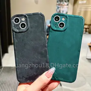 Fashion Brand Phone Case with Box Cases for iPone 14 13 12 11 pro Max XR X/XS Max 7 8 Plus Black Green