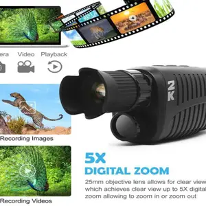 Camcorders 1080P HD Monocular Night Vision Device Infrared 5x Digital Zoom Hunting Telescope Outdoor Day Dual Use Full Dark 300m
