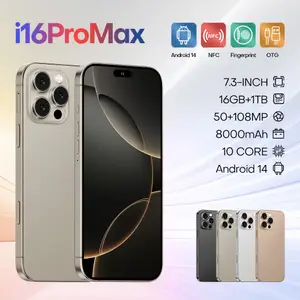 2025 NEW Smartphone 7.3 inch I16 Pro Max Ultra HOT Original Intelligent 5G Dual Card Dual Standby Android 14 System Global Version 8000mAh Battery