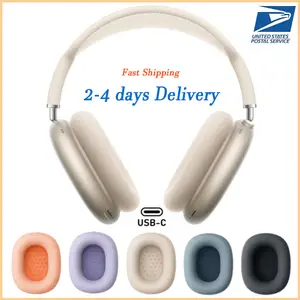 For Airpods Max 2 ANC Metal Headband Headphone Accessories Transparent TPU Solid Silicone Waterproof Protective case AirPod Pro Maxs Headphones Headset Phone Case