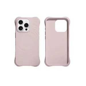 Fast Shipping Ripple Wavy Design Trend Pure Color Liquid Soft Silicone Phone Sublimate Cover Case With magnetic Ai button