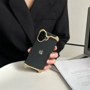 Arc Aluminum Metal Bumper Pulse Case For IPhone13 14 15 16 17 Air Pro Max 16Pro Plus Lightweight Phone Cover