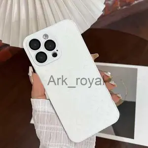 Trendy frosted glass phone case suitable for 15 Promax original ribbon lens 14/16 J250620