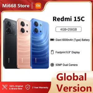 Xiaomi Redmi 15C Smartphone 4GB RAM 256GB ROM, 6.9 inch Display Supports 33W Fast Charging 6000mAh (typical) battery