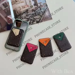 Designer MagSafe Magnetic Leather Card Holder Phone Case Hi All Fitted Hi Quality Universal Card Holders Cover for ID Bank Bus Cards mini Wallet with Box Packing DM 726