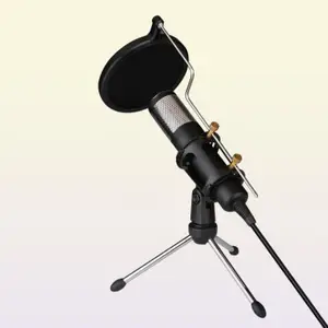 Professional Condenser Microphone Studio Recording USB Microphone Karaoke Mic with Stand for Computer Laptop PC2698687
