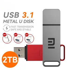 USB 3.1 Flash Drive 2TB High-Speed Pen Drive 1TB Metal Waterproof Type-C Usb PenDrive For Computer Storage Devices