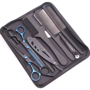 6.0 Hair Scissors Professional Cutting Shears Thinning Hairdressing Haircut Sets Salon Barber Home Japan Steel Drop 250414