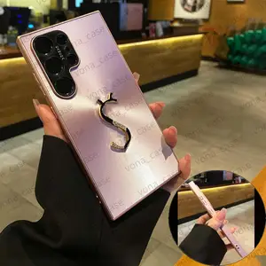 Case for Samsung Galaxy S25 Ultra Plating Shining, S24 Ultra S23 S22 Ultra Luxury Phone Case Ultra Slim Designer Phone Cover Good Grip Shockproof All Protection