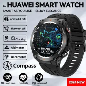 2025 New Watch 1.45" Ultra HD Display Built-in GPS & Compass Make/Receive Phone Calls Smart Bracelet 650mAh Battery