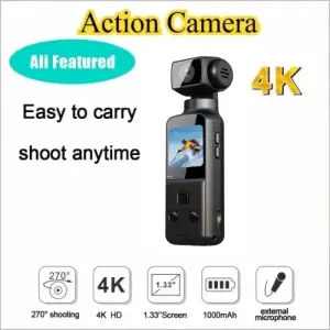K1 sports camera 4K action digital camera 1.33-inch screen 270 degree rotation WiFi transmission recording