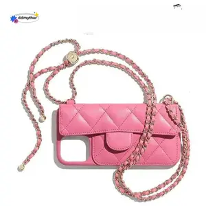 Adjustable Crossbody Phone Case with Card Holder - Premium Leather Wallet for Everyday Use ddmythur