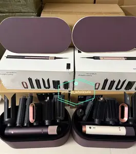 New HS09 HS08 Negative Ion Bluetooth Designer Curler Styling Tool Product Curler Hairdryer Co-anda2x Straight Wavy Comb Professional Salon Wet and Dry Use Function