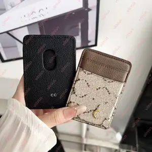 Designer Leather MagSafe Card Holder Phone Case 17 pro max 16 15 14 13 Pro All Fitted Luxury Universal Mini Wallet Work ID Bank Credit Bus Cover Woman Man Card Pocket G