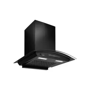 KAFF MAINZ 60 DC Chimney with 60cm 1400 m3/hr Suction power Wall Mounted | Hassle Free Filter Less + Dry Heat Auto Clean Technology (Black)