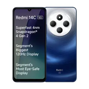 Store Display Unit - Redmi Mobile 14C 5G (4GB RAM, 64GB Storage) | Snapdragon 4 Gen 2 | 5160mAh Battery | 6.88-inch 120Hz Display | Starlight Blue