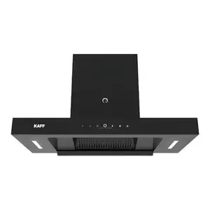 KAFF CASTO 75 DC Chimney with Dry Heat Auto Clean Wall Mounted 75cm | BLDC motor | 9 Speed Gesture Control (Black)