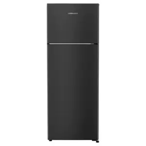 Liebherr 269 Litres 2 Star Double Door Frost Free Inverter Refrigerator | Central Power Cooling | Adjustable Shelves | Spice Boxes | Pocket Handle (TCPbsB 2721, Black Steel)